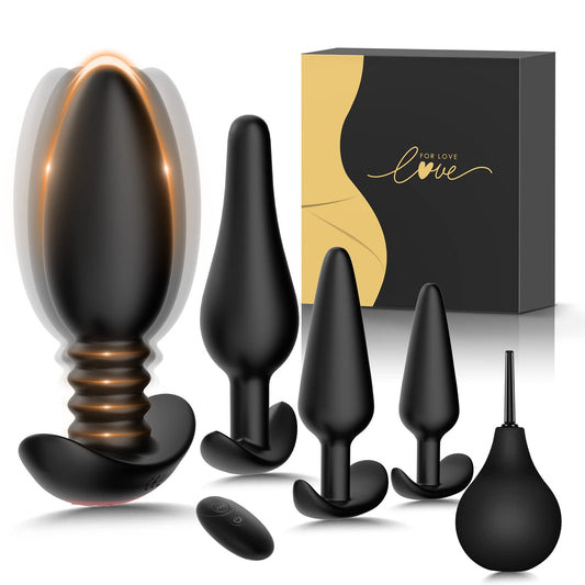 Anal Plug Vibrating Butt Plug in Pakistan | 5 Pieces Anal Training Kit | Sex Toys Shop Online in Pakistan