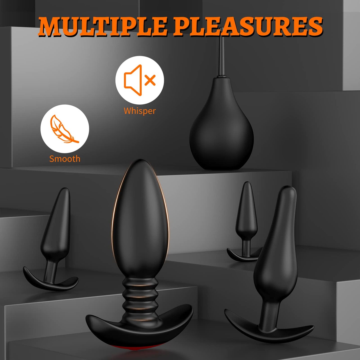 Anal Plug Vibrating Butt Plug in Pakistan | 5 Pieces Anal Training Kit | Sex Toys Shop Online in Pakistan