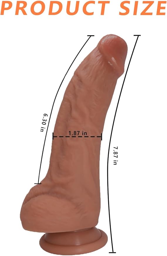 7 Inch Realistic Silicone Dildo sex toy in pakistan