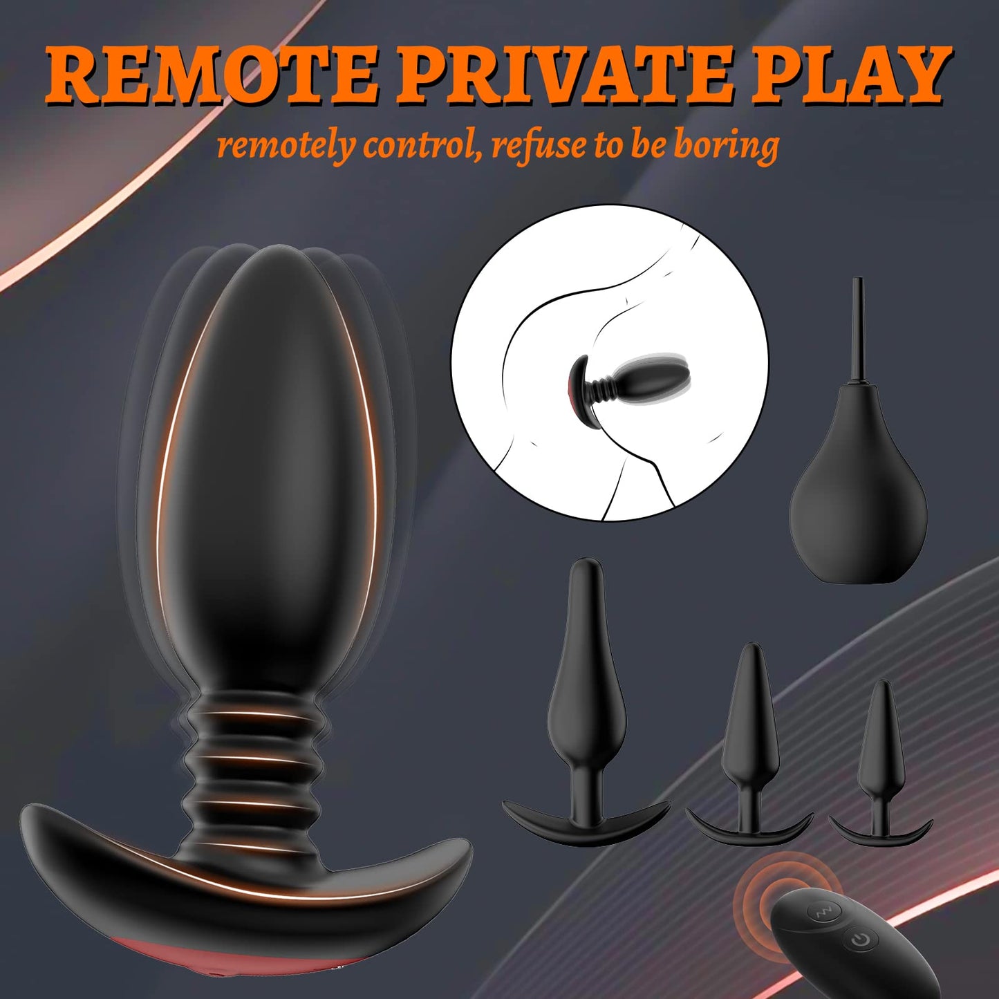 Anal Plug Vibrating Butt Plug in Pakistan | 5 Pieces Anal Training Kit | Sex Toys Shop Online in Pakistan