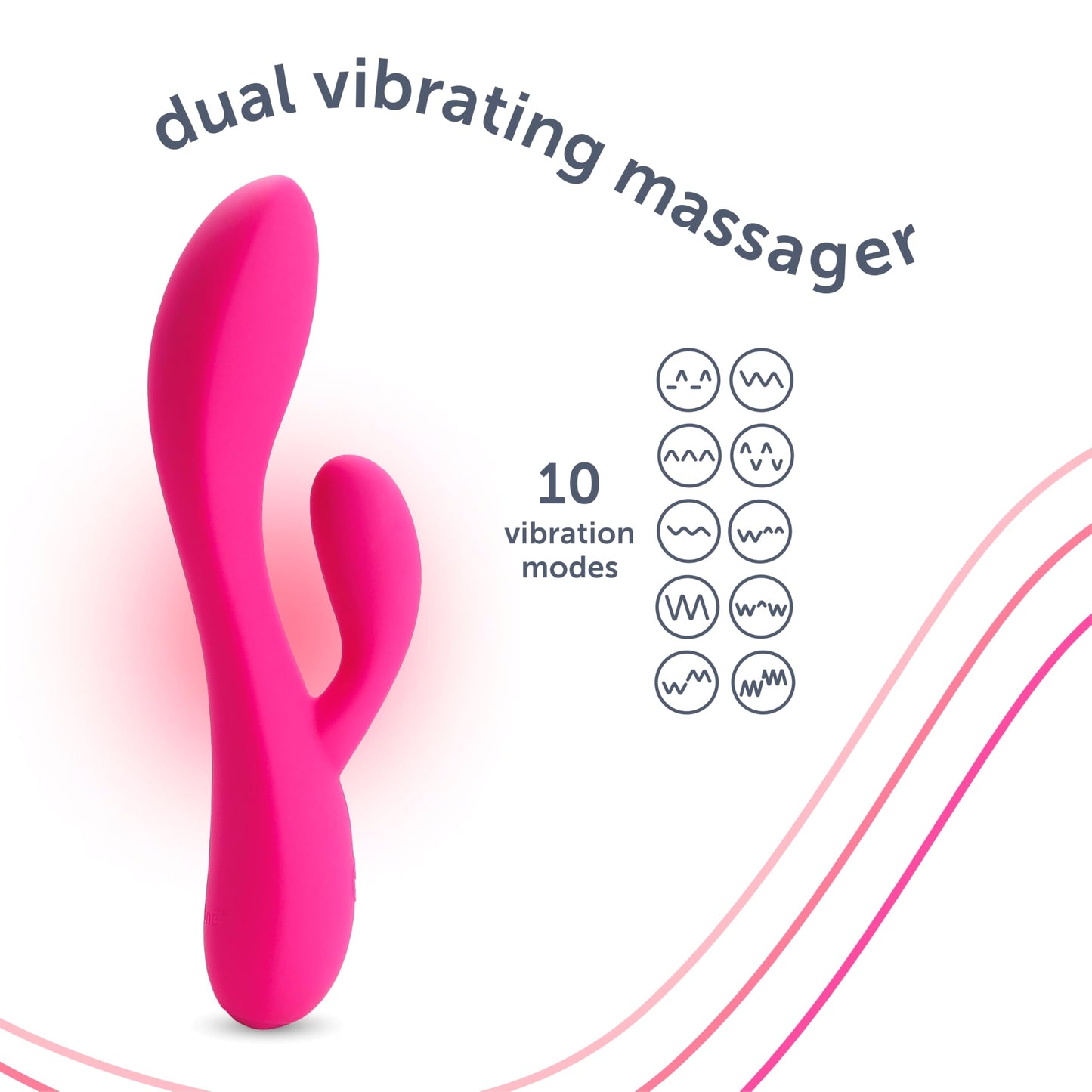 Buy Vibrator for Female in Pakistan | 10 Vibration Settings, Body-Safe Silicone, Waterproof, USB Rechargeable, for Women and Men