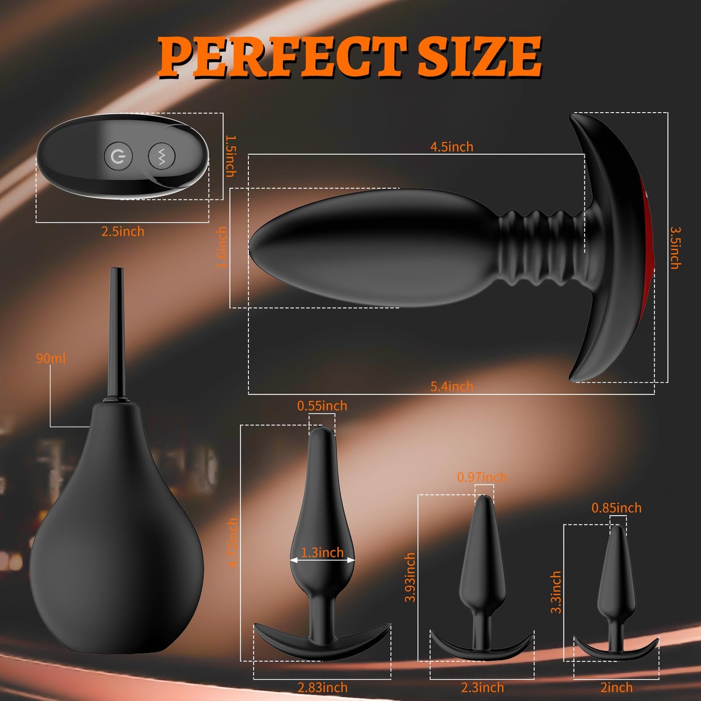 Anal Plug Vibrating Butt Plug in Pakistan | 5 Pieces Anal Training Kit | Sex Toys Shop Online in Pakistan