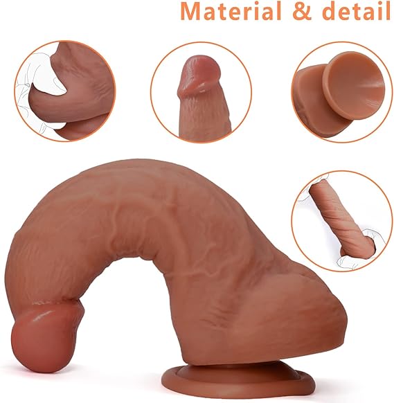 7 Inch Realistic Silicone Dildo sex toy in pakistan