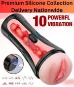 Realistic Pocket Pussy Male Masturbator, Thick Labia Pussy Masturbators Sex Toy with 5D Deep Vagina and Tight Anus, Lifelike Blowjob Male Stroker Adult Sex Toys for Men Masturbation (Brown) - Image 3